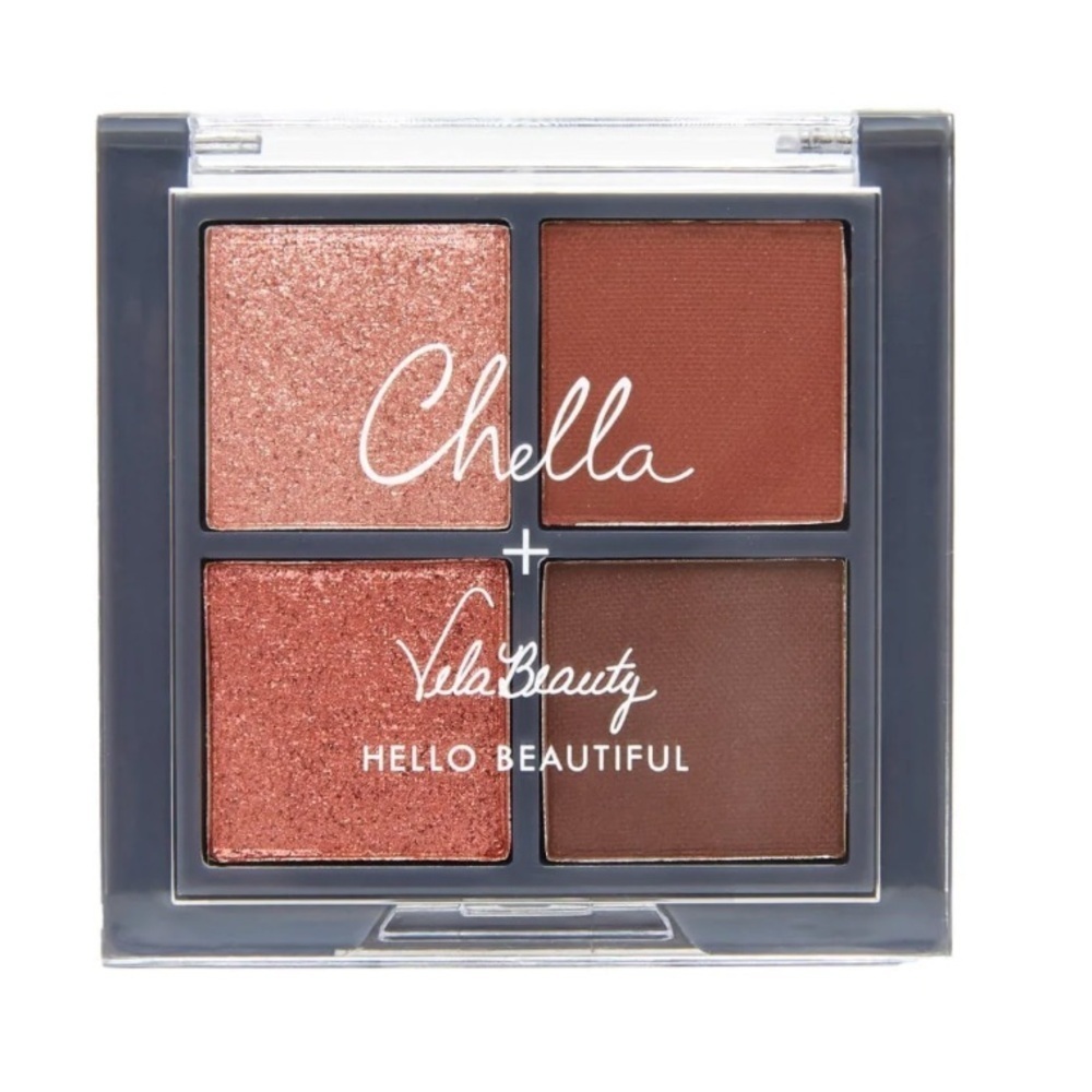 NWT Chella Mini Chella + Velabeauty Blushing Rose Eyeshadow Palette